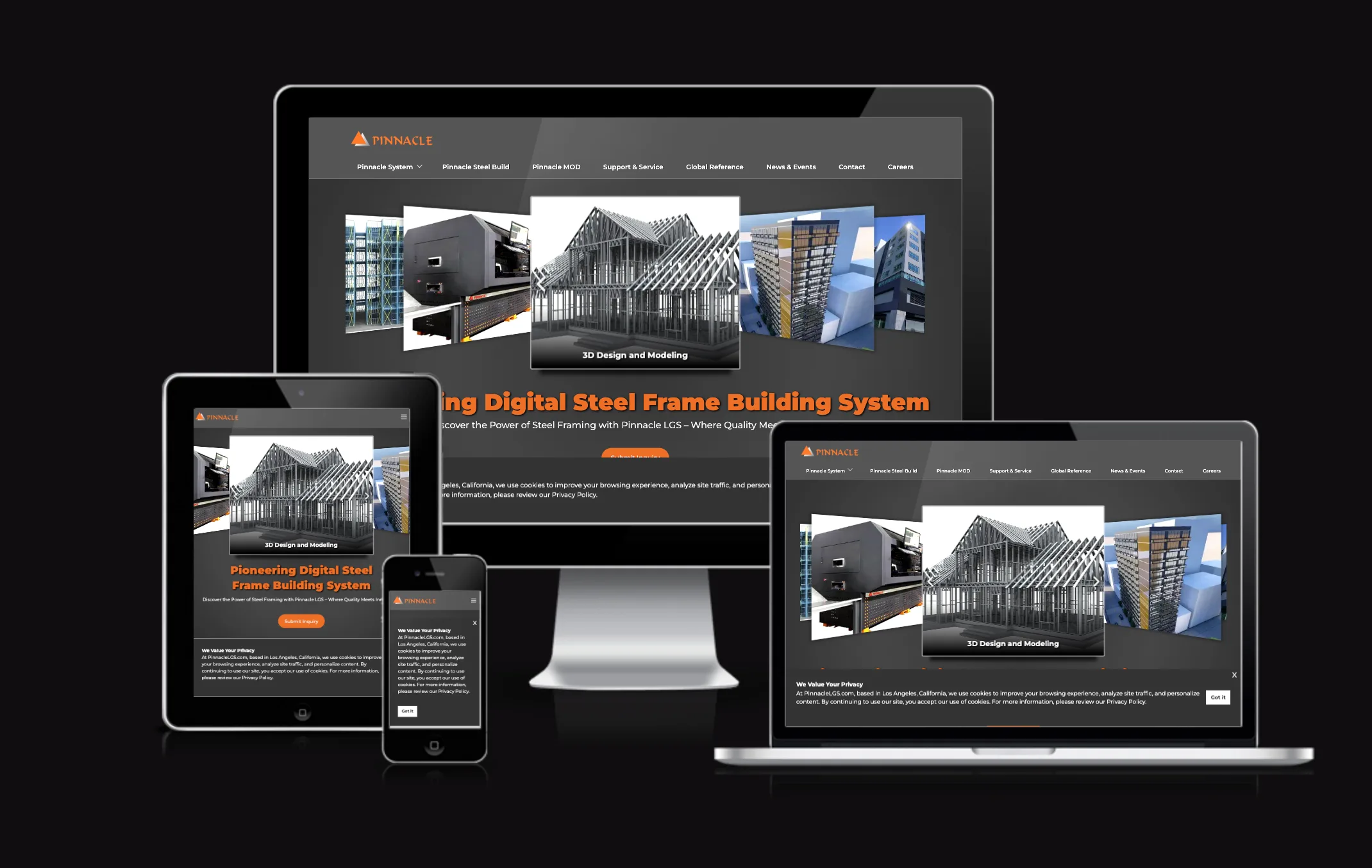 Pinnacle LGS — web design portfolio Jordan project by Consult One