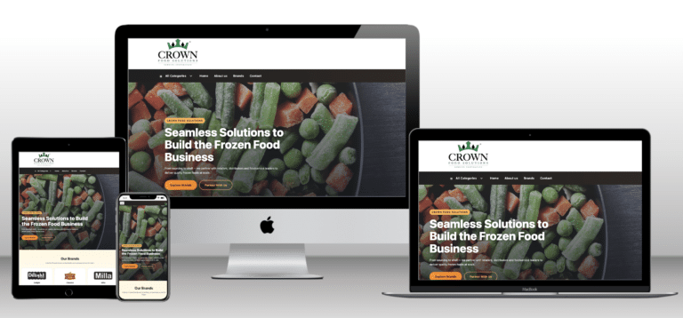 Crown Food Solutions — E-commerce & web