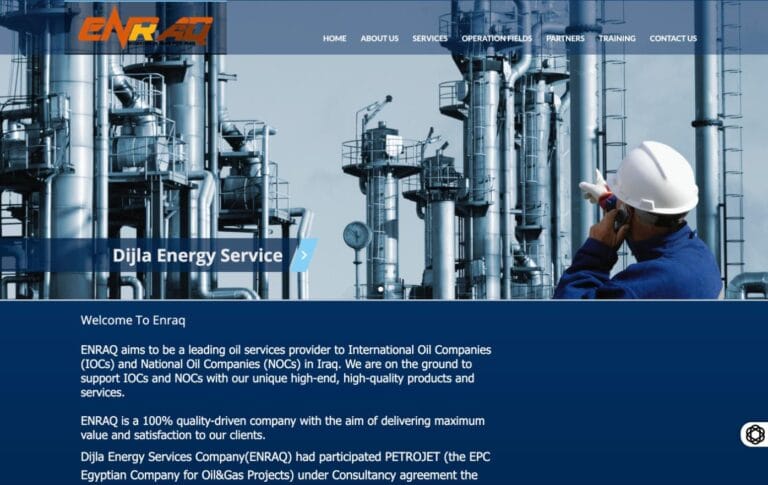 ENRAQ — Dijla Energy — Web design & development