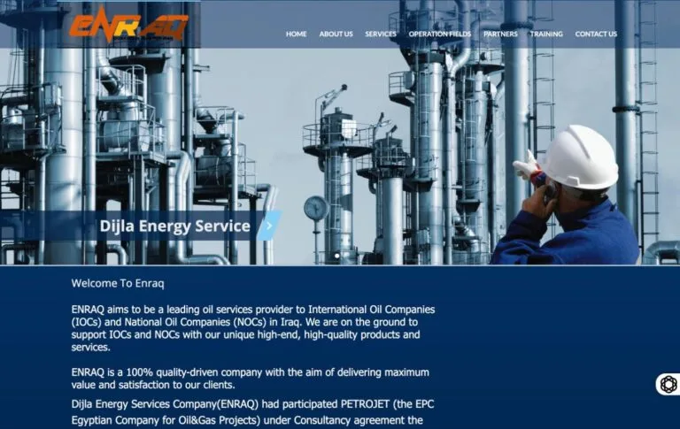ENRAQ — Dijla Energy — Web design & development